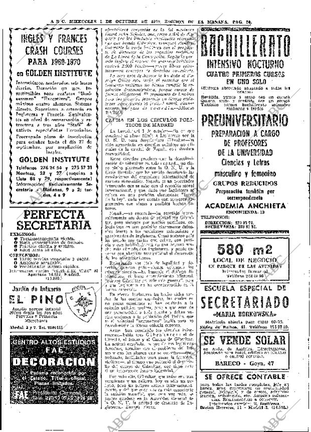 ABC MADRID 01-10-1969 página 20