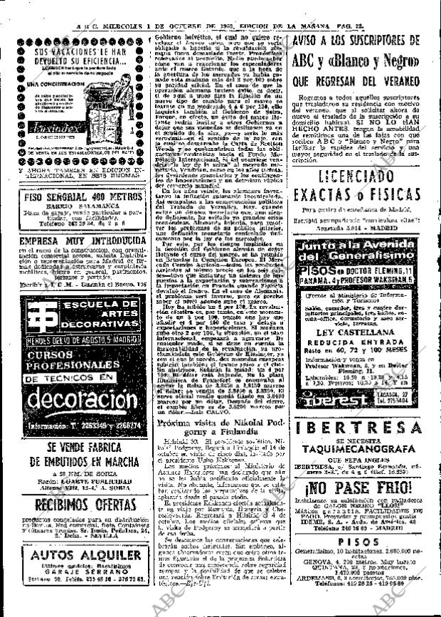 ABC MADRID 01-10-1969 página 22