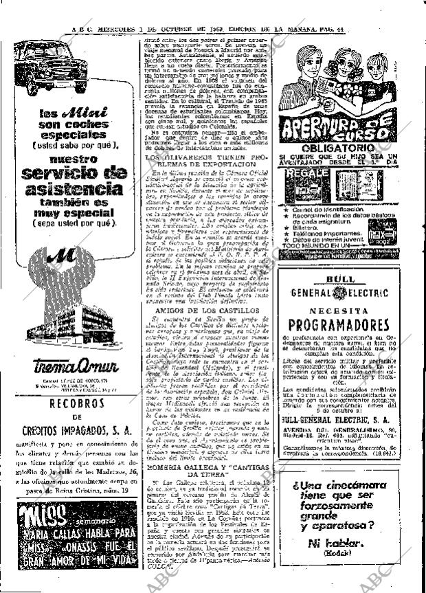 ABC MADRID 01-10-1969 página 44