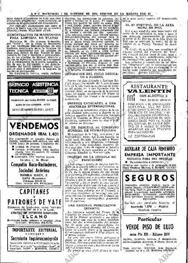 ABC MADRID 01-10-1969 página 46