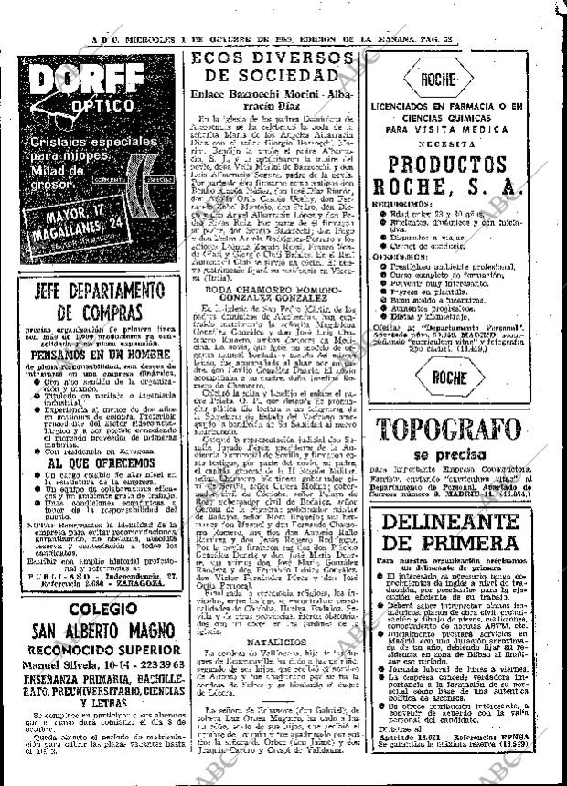 ABC MADRID 01-10-1969 página 52