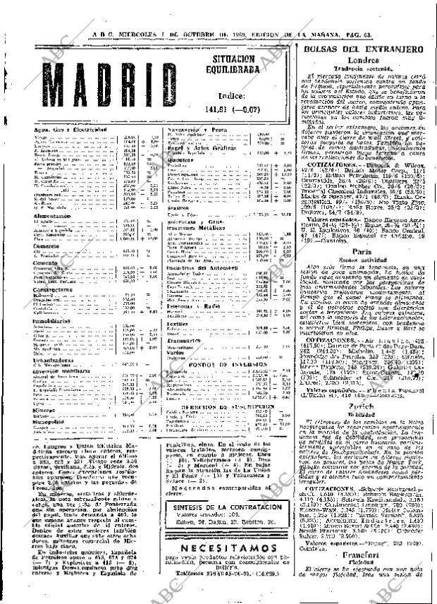 ABC MADRID 01-10-1969 página 63
