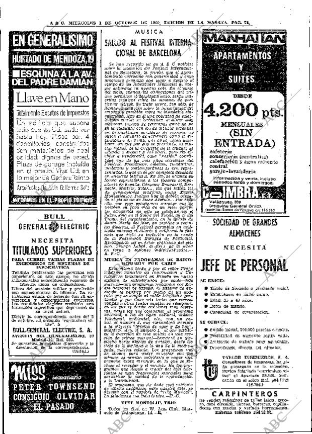 ABC MADRID 01-10-1969 página 74