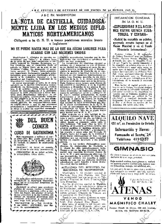 ABC MADRID 02-10-1969 página 21