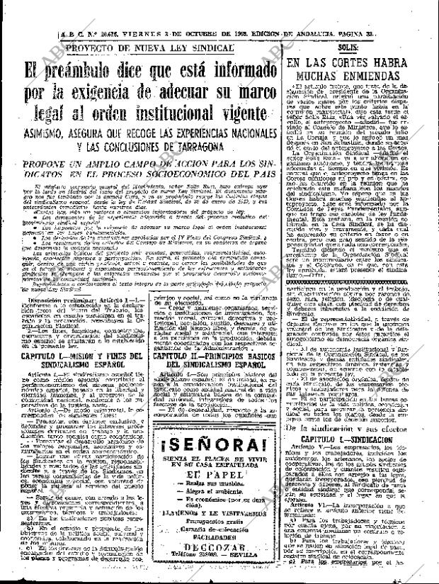 ABC SEVILLA 03-10-1969 página 33