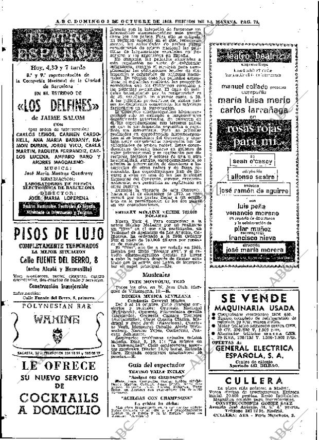 ABC MADRID 05-10-1969 página 74