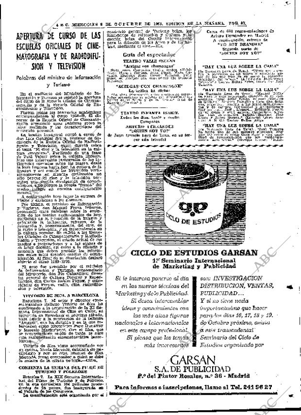 ABC MADRID 08-10-1969 página 87