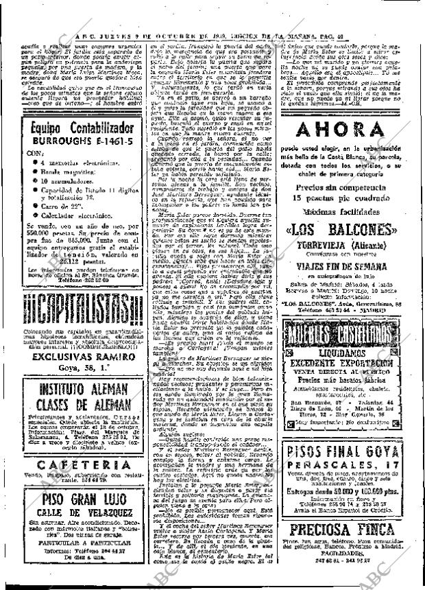 ABC MADRID 09-10-1969 página 40