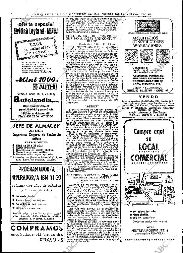 ABC MADRID 09-10-1969 página 60