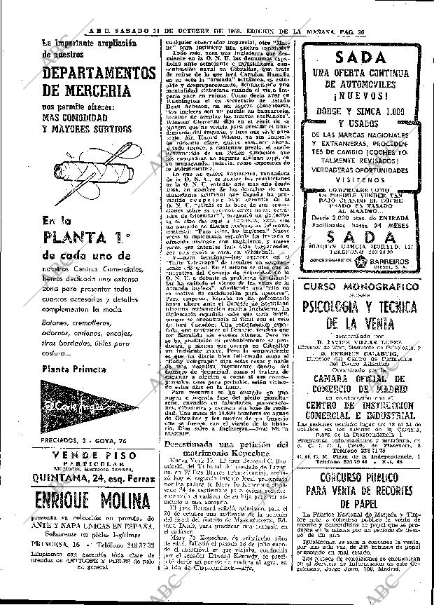 ABC MADRID 11-10-1969 página 36