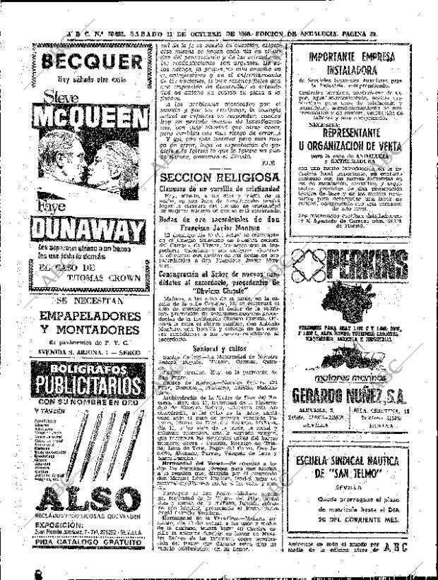 ABC SEVILLA 11-10-1969 página 38
