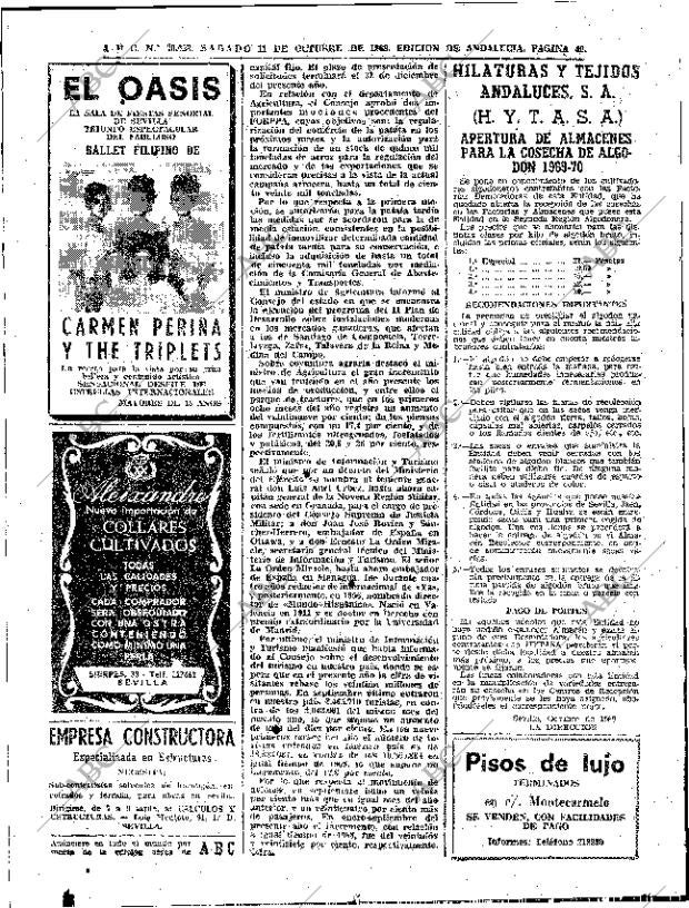 ABC SEVILLA 11-10-1969 página 40