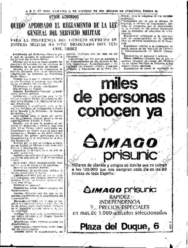 ABC SEVILLA 11-10-1969 página 41