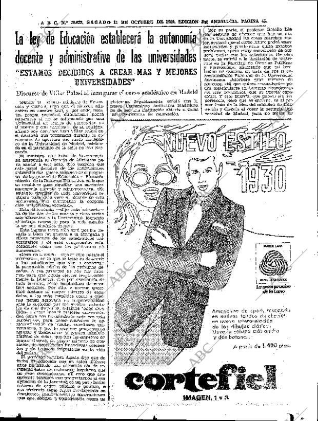 ABC SEVILLA 11-10-1969 página 45