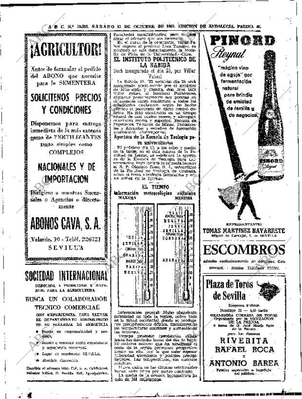 ABC SEVILLA 11-10-1969 página 46