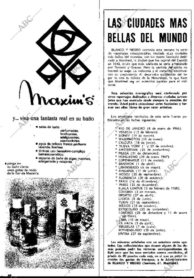 BLANCO Y NEGRO MADRID 11-10-1969 página 46
