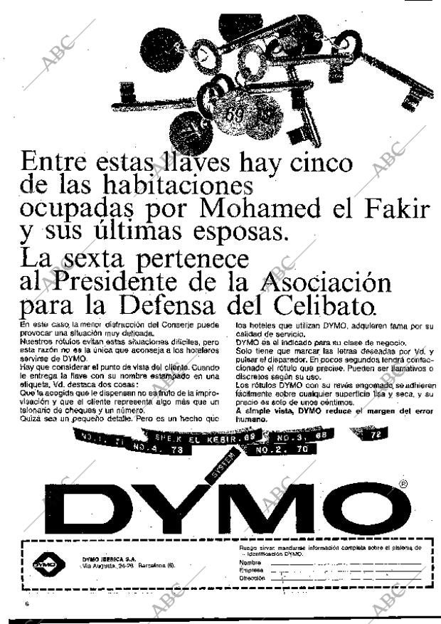 BLANCO Y NEGRO MADRID 11-10-1969 página 6