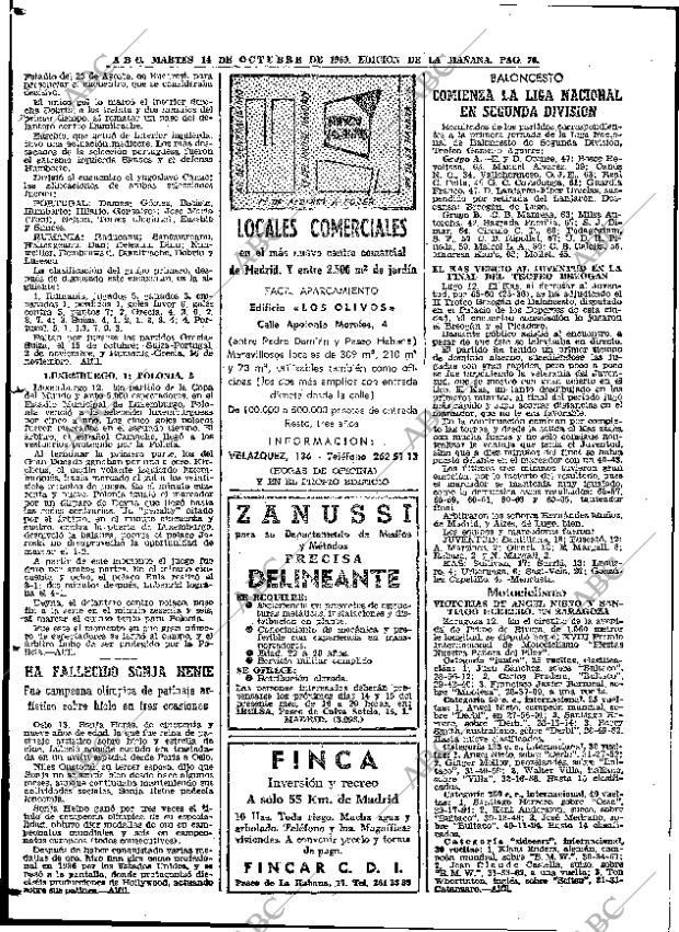 ABC MADRID 14-10-1969 página 76