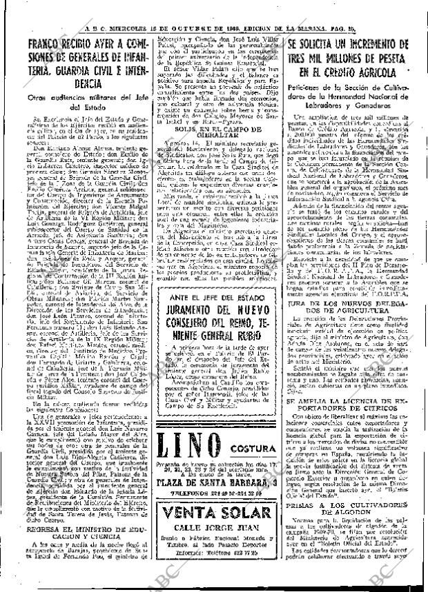 ABC MADRID 15-10-1969 página 35