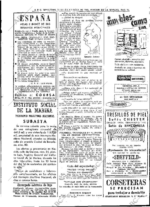 ABC MADRID 15-10-1969 página 91