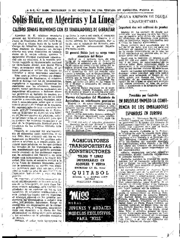 ABC SEVILLA 15-10-1969 página 43