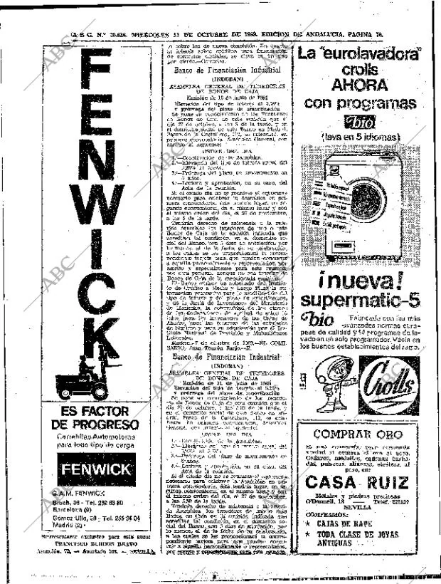 ABC SEVILLA 15-10-1969 página 76