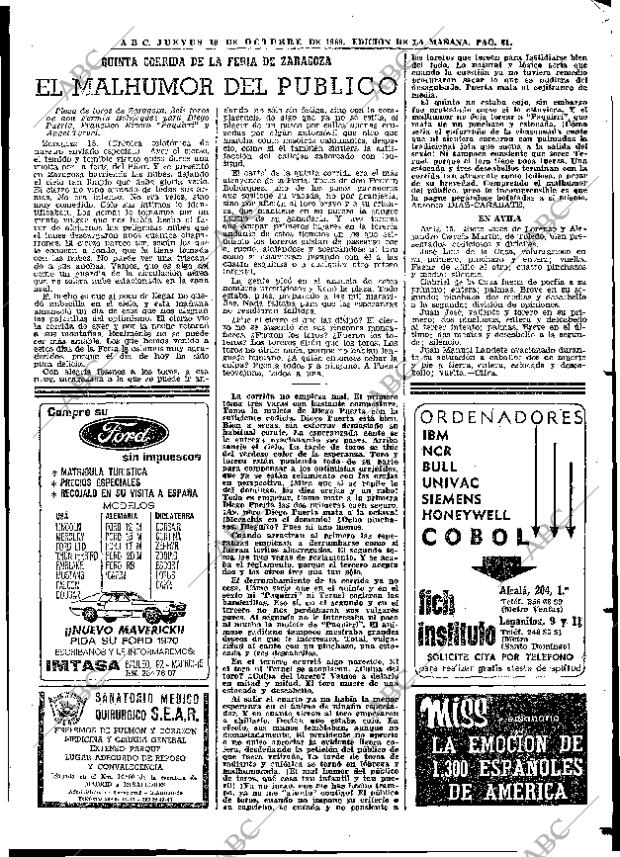 ABC MADRID 16-10-1969 página 81