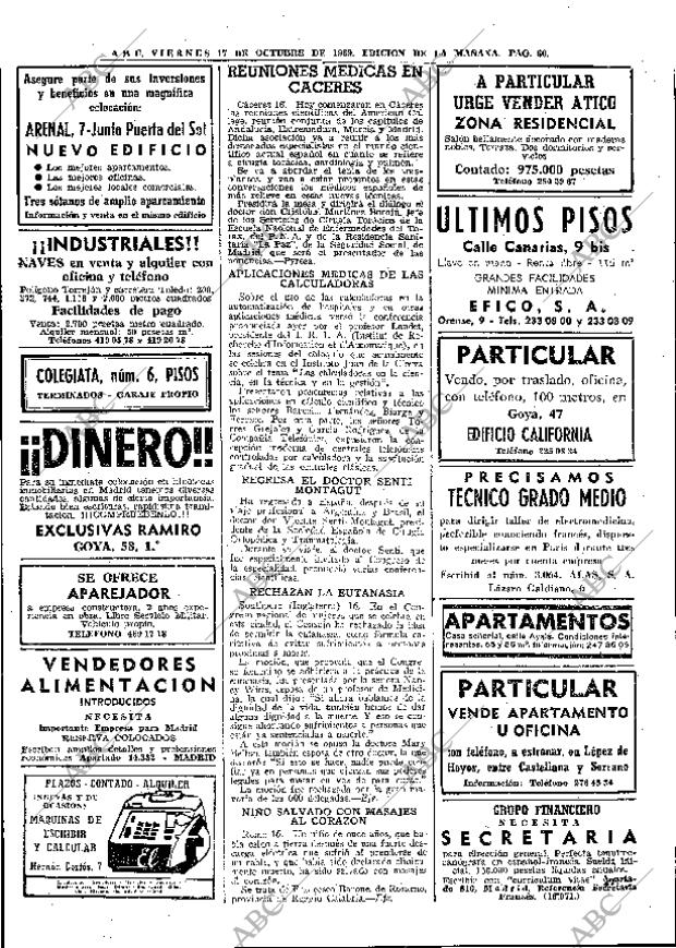 ABC MADRID 17-10-1969 página 60