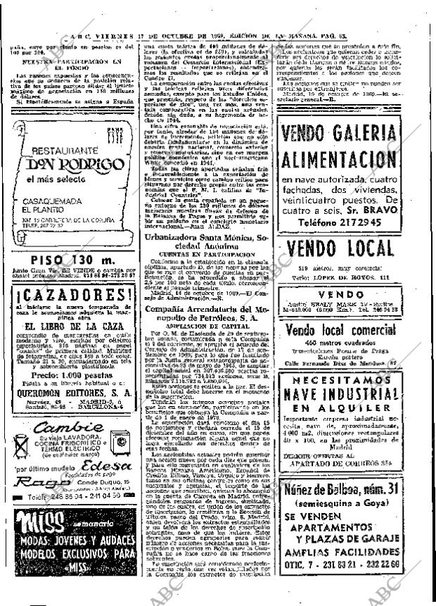 ABC MADRID 17-10-1969 página 68