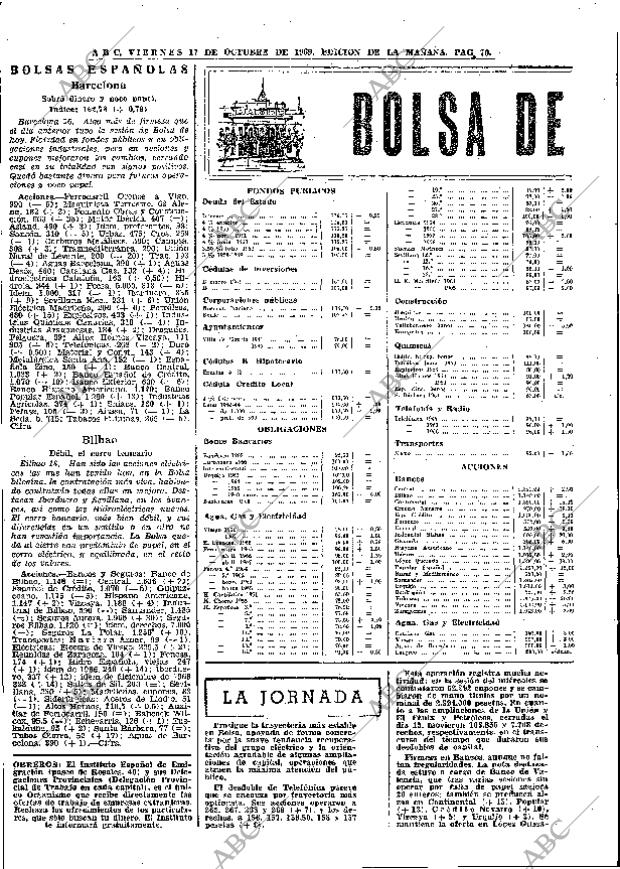 ABC MADRID 17-10-1969 página 70