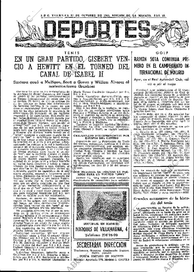 ABC MADRID 17-10-1969 página 73