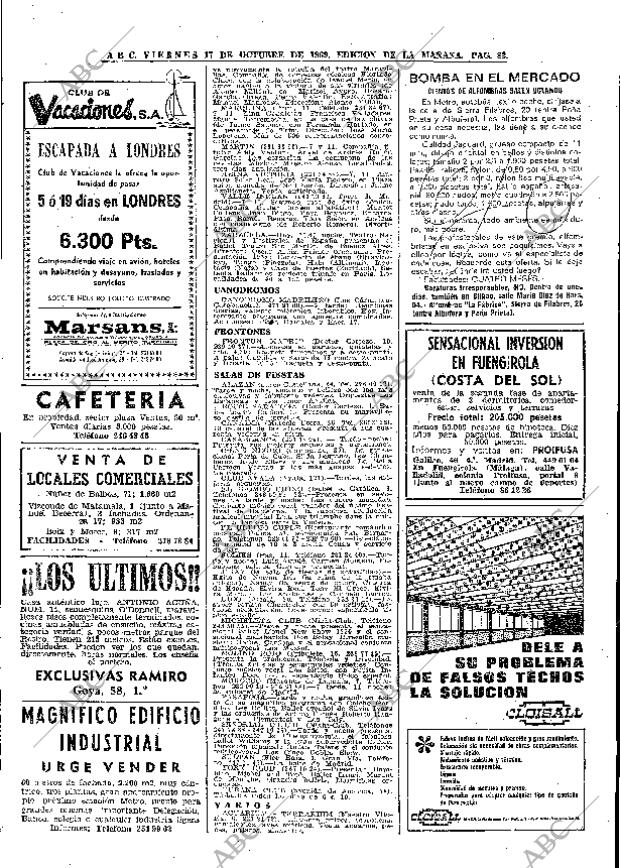ABC MADRID 17-10-1969 página 88