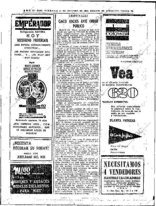 ABC SEVILLA 17-10-1969 página 78