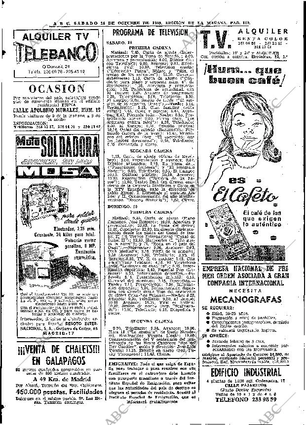 ABC MADRID 18-10-1969 página 100