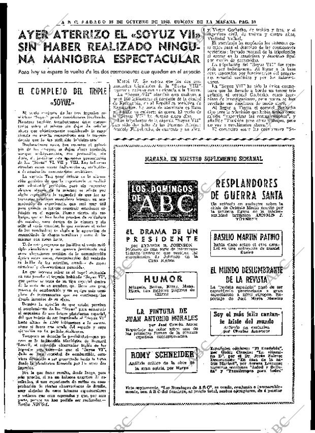 ABC MADRID 18-10-1969 página 39