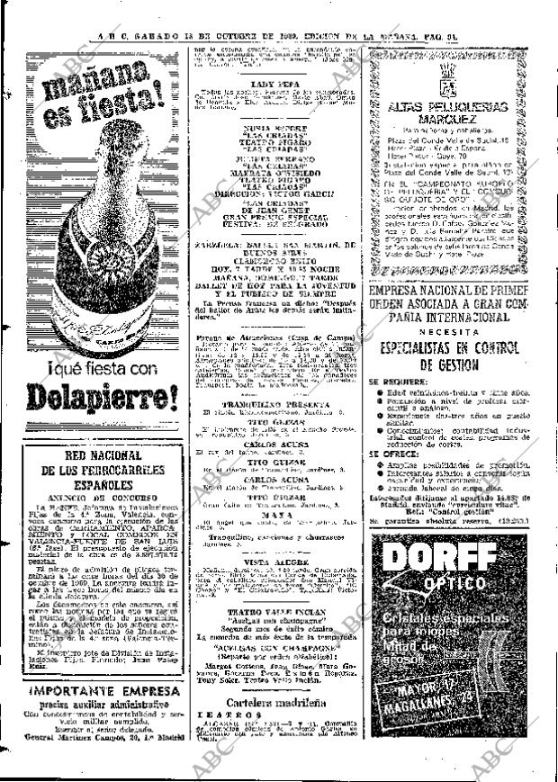 ABC MADRID 18-10-1969 página 94