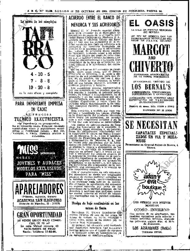 ABC SEVILLA 18-10-1969 página 54