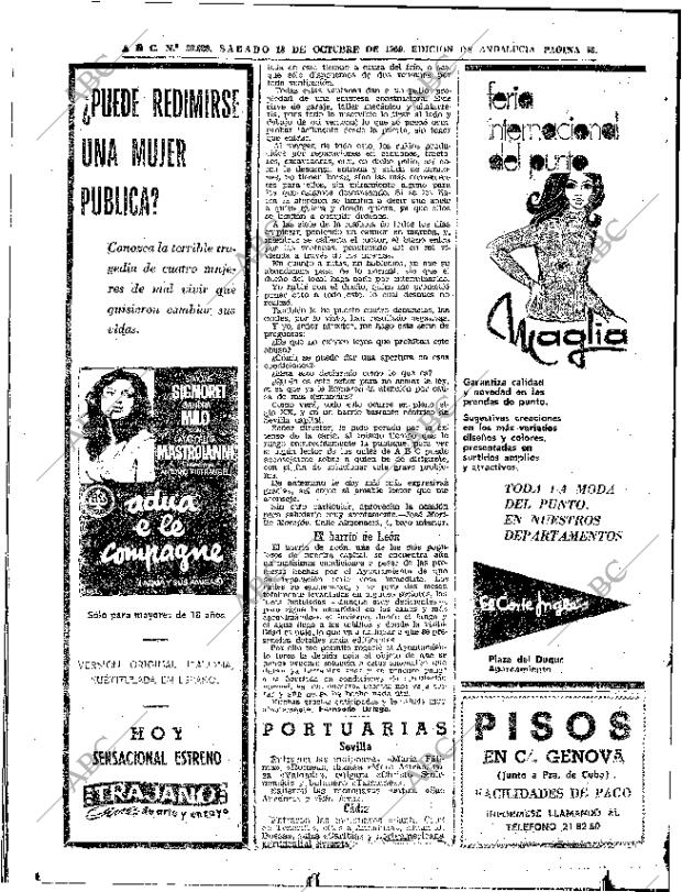 ABC SEVILLA 18-10-1969 página 58