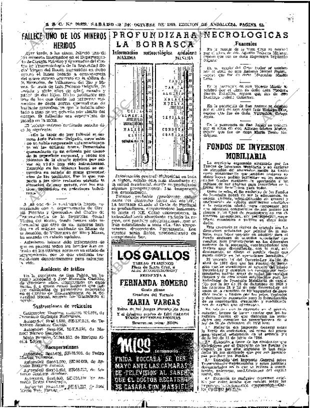 ABC SEVILLA 18-10-1969 página 62