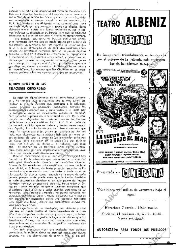 BLANCO Y NEGRO MADRID 18-10-1969 página 47