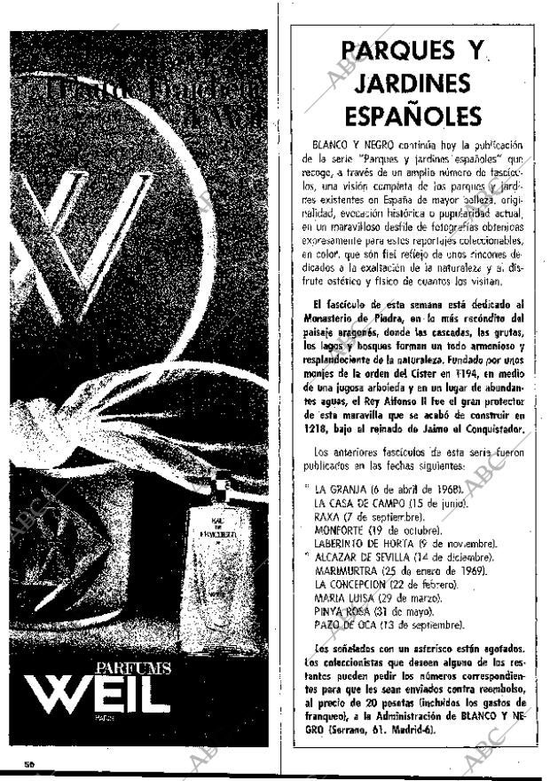 BLANCO Y NEGRO MADRID 18-10-1969 página 50