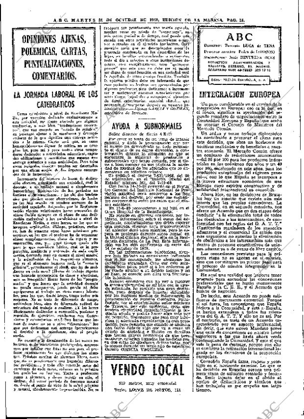ABC MADRID 21-10-1969 página 18