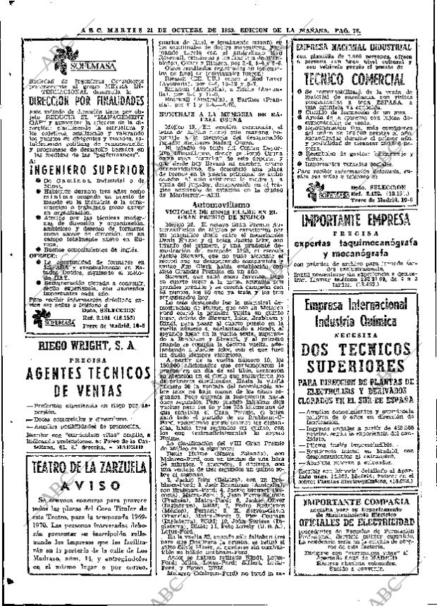 ABC MADRID 21-10-1969 página 76