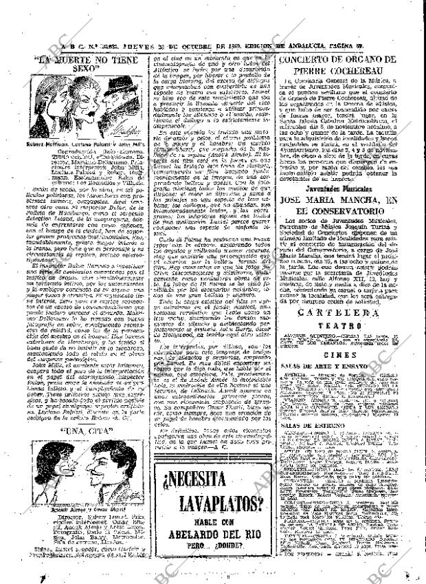 ABC SEVILLA 23-10-1969 página 69