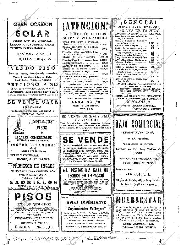 ABC SEVILLA 23-10-1969 página 74