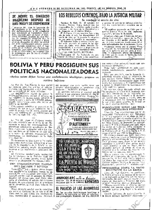 ABC MADRID 24-10-1969 página 23