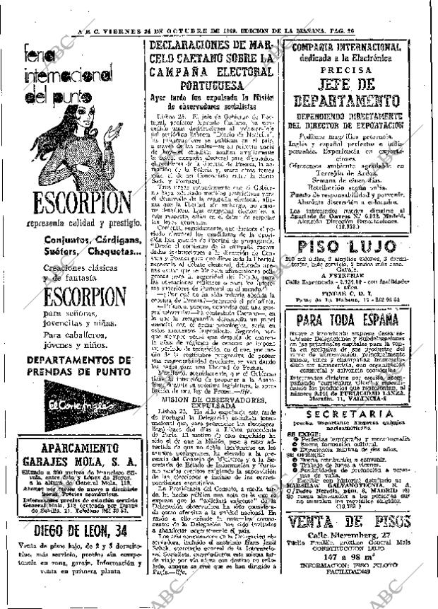 ABC MADRID 24-10-1969 página 26