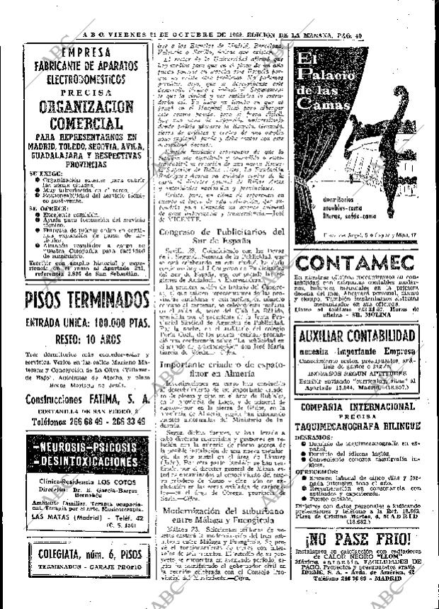 ABC MADRID 24-10-1969 página 40