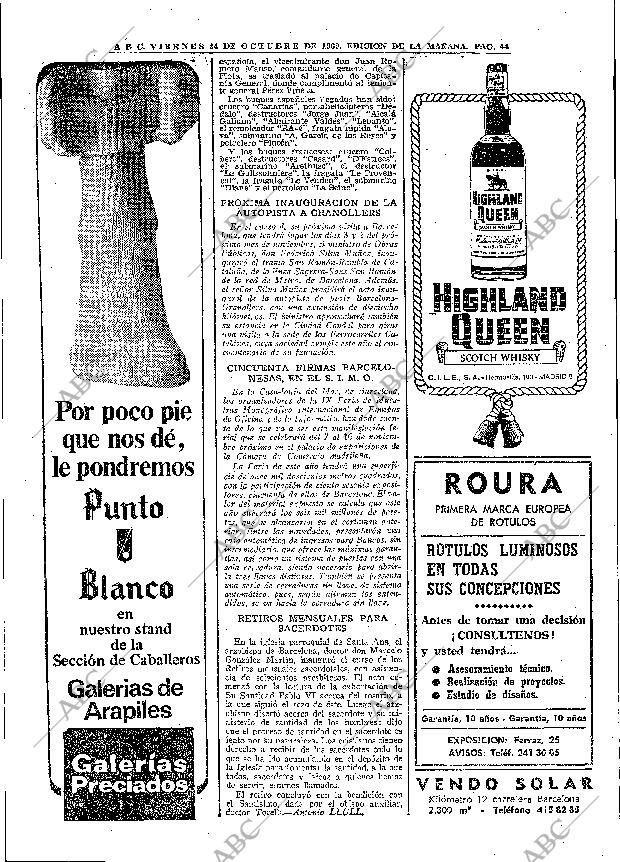 ABC MADRID 24-10-1969 página 44