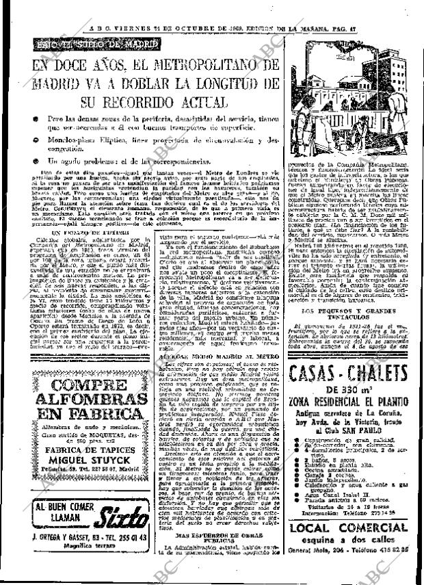 ABC MADRID 24-10-1969 página 47